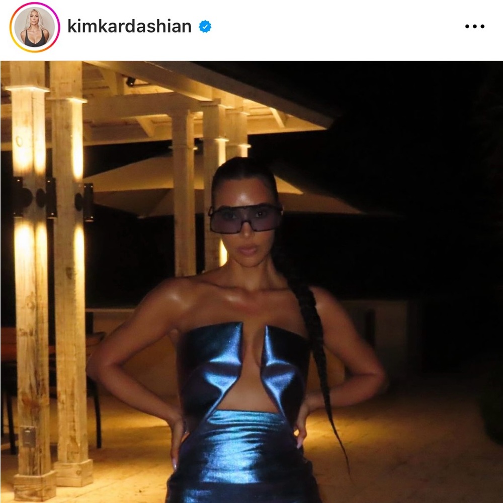 Rick Owens Luxor prong mini dress - as seen on Kim Kardashian